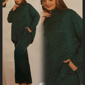 Juliet Deluxe Turkish Emerald Green Textured Set size L